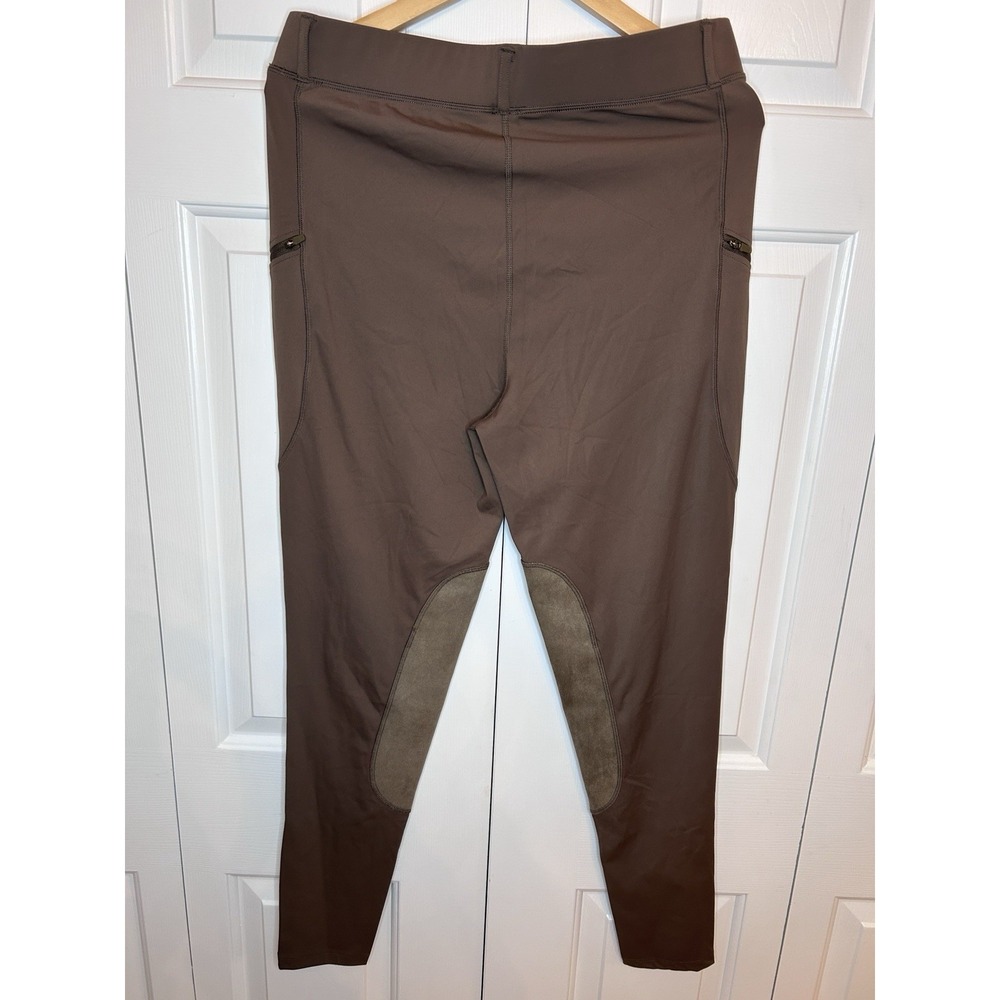 Santiny Riding Pants Womens Xl Brown Equestrian Breeches Leggings‎ NWT